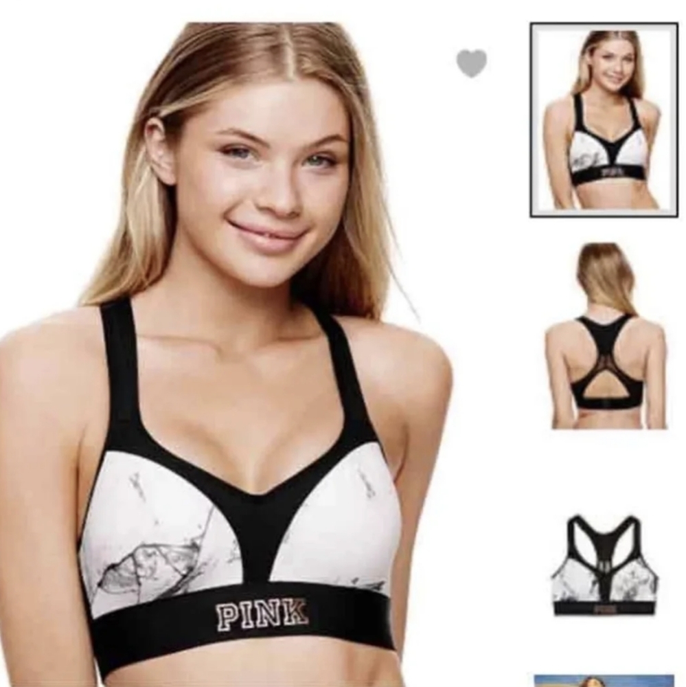 VS PINK Marble Sports Bra - Picture 7 of 7